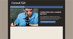 Desktop Screenshot of consultiqa.com