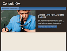 Tablet Screenshot of consultiqa.com